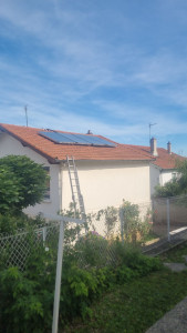 Photo de galerie - Pose de panneaux  solaire + ballon échange solaire  