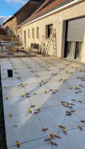 Photo de galerie - Terasse 60x60 en 2cm d’épaisseur. Client satisfait ??