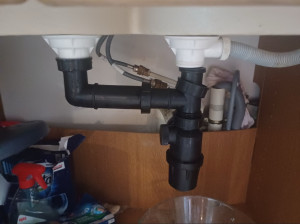 Photo de galerie - Réparation fuite syphon évier 