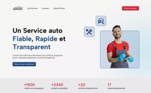 Photo de galerie - Création et développement d'un site web pour une entreprise de service automobile 