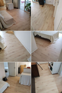 Photo de galerie - Appartement meublé on a fait le sols tout en protègent les meubles 
