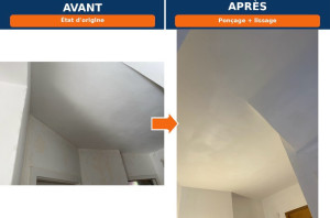 Photo de galerie - Rénovation d’un plafond 