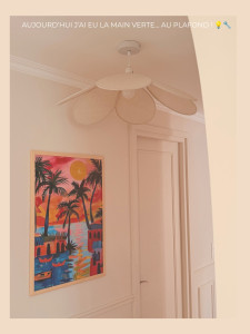 Photo de galerie - Pose d’un nouveau luminaire, avec raccordement et mise en place pour un résultat propre et fonctionnel.