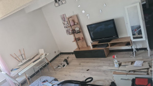 Photo de galerie - Pose parquet salon