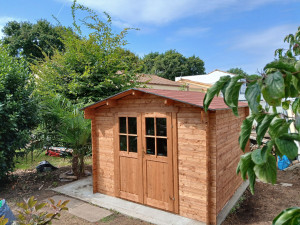 Photo de galerie - Montage d une cabane en kit