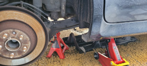 Photo de galerie - Changement de rotule, triangle, disques, plaquettes etc...