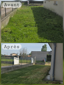 Photo de galerie - Debrouissalage, tonte, bordures, nettoyage et évacuation des déchets verts