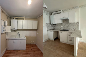 Photo de galerie - Rénovation complète d’une cuisine IKEA 