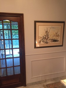 Photo de galerie - Peinture mur entrée appartement