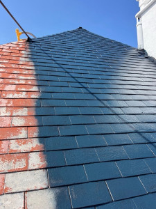 Photo de galerie - Résine coloré sur tuile 