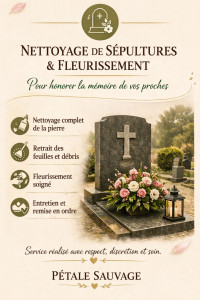 Photo de galerie - Entretien et Nettoyage de sépultures ✨️