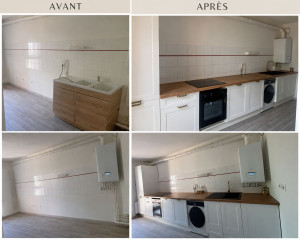 Photo de galerie - Réalisation d'une cuisine en 1 jour et demi.
