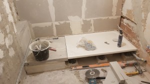 Photo de galerie - Rénovation complète d'une salle de bain, transformation en salle d'eau. 