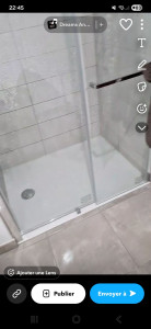 Photo de galerie - Pose parois de douche