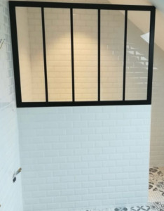 Photo de galerie - Pose verrière salle de bain