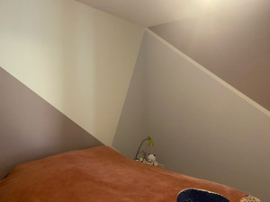 Photo de galerie - Chambre rebouchée, ratissée, et peinte et décorée 