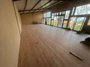Photo de galerie - Parquet cloué sur lambourdes 