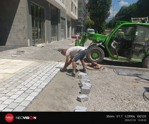 Photo de galerie - Pose de pavets Gap dernier chantier 