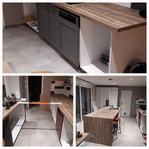 Photo de galerie - Montage d'une cuisine 