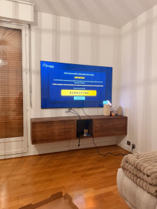 Photo de galerie - Installation, Meuble Tv et fixation TV murale