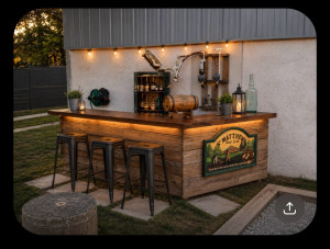 Photo de galerie - Création d’un bar extérieur 