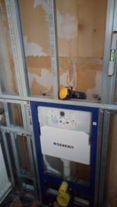 Photo de galerie - Pose WC encastré 