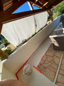 Photo de galerie - Contours de terrasse en peinture 