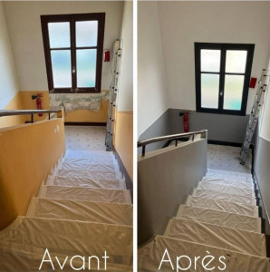 Photo de galerie - Rénovation cage escalier