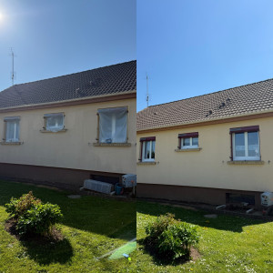 Photo de galerie - Nettoyage d’une façade 