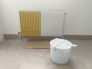 Photo de galerie - Peinture Radiateur En Cour de finition 