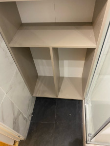 Photo de galerie - Pose d un meuble salle de bain 