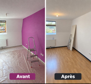 Photo de galerie -   Peinture des murs et plafonds ,Finitions propres et soignées,