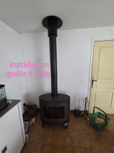 Photo de galerie - Installation d'un poêle à bois 