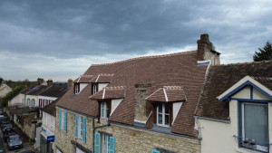 Photo de galerie - Rénovation d’une couverture en tuiles plate, Sainte-Foy millésime