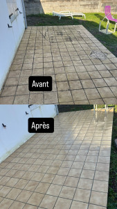 Photo de galerie - 3 ans après nettoyage d’une terrasse 