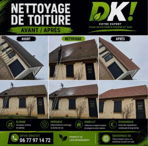 Photo de galerie - Nettoyage de toiture 