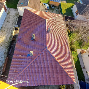 Photo de galerie - Nettoyage de toit Hydrofuge incolore 