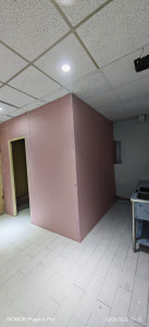 Photo de galerie - Pose de cloison 