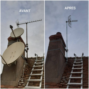Photo de galerie - Installation antenne terrestre  5G 
