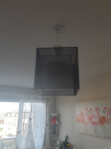 Photo de galerie - AVANT changement lustre ventilateur ...