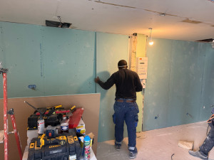 Photo de galerie - Doublage placo cuisine 