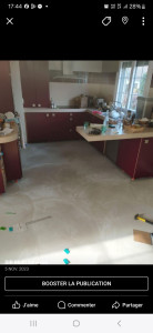 Photo de galerie - Reagreage 90 mètres carrée avec pose parquet 


 parquet 
