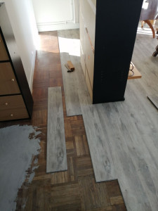 Photo de galerie - Pose de parquet - Revêtement de sol