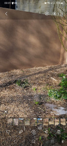 Photo de galerie - Enduit monocouches projeté avec colorent marron finition gratter 
