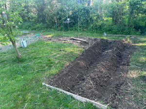 Photo de galerie - Création d’un petit potager avec bardage 