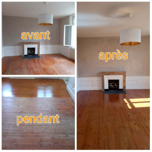 Photo de galerie - Vitrification parquet