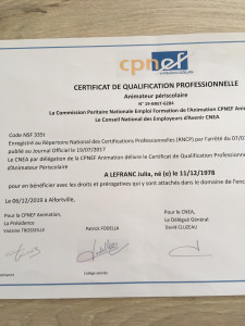 Photo de galerie - Mon certificat