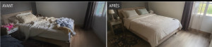 Photo de galerie - Chambre à couché avant -après 
