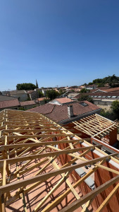 Photo de galerie - Pose de charpente à bordeaux centre 