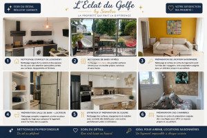 Photo de galerie - Nettoyage complet et préparation soignée de logements : cuisine, salle de bain, chambres, sols, surfaces et baies vitrées. Une attention particulière portée aux moindres détails pour un résultat impeccable. Idéal locations saisonnières, Airbnb et résidenc